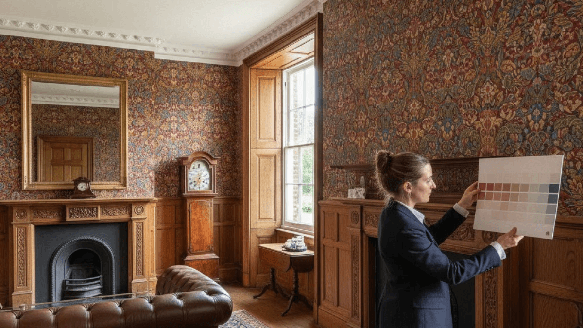 Period Property Wallpaper Restoration in Surrey