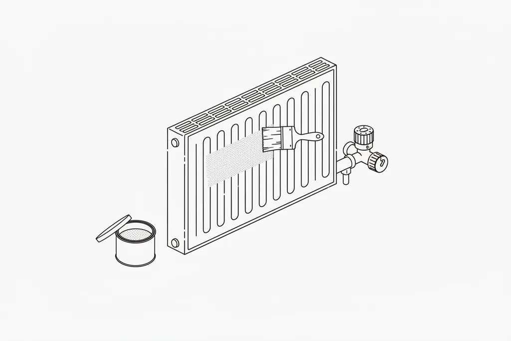 How to paint the radiator