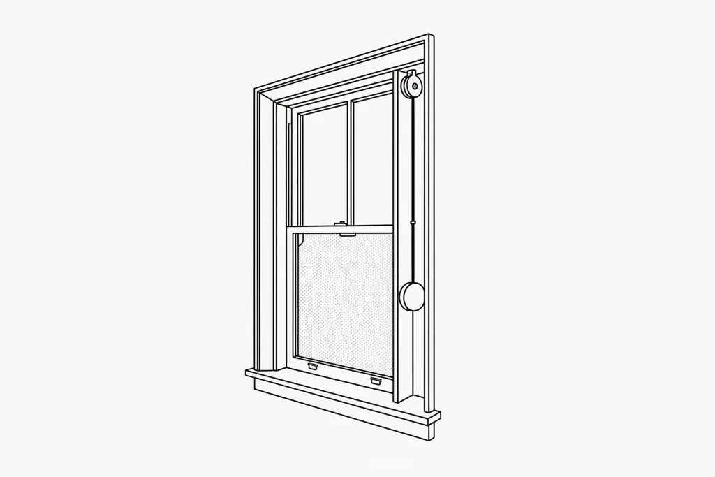 Sash window restoration and painting in Surrey