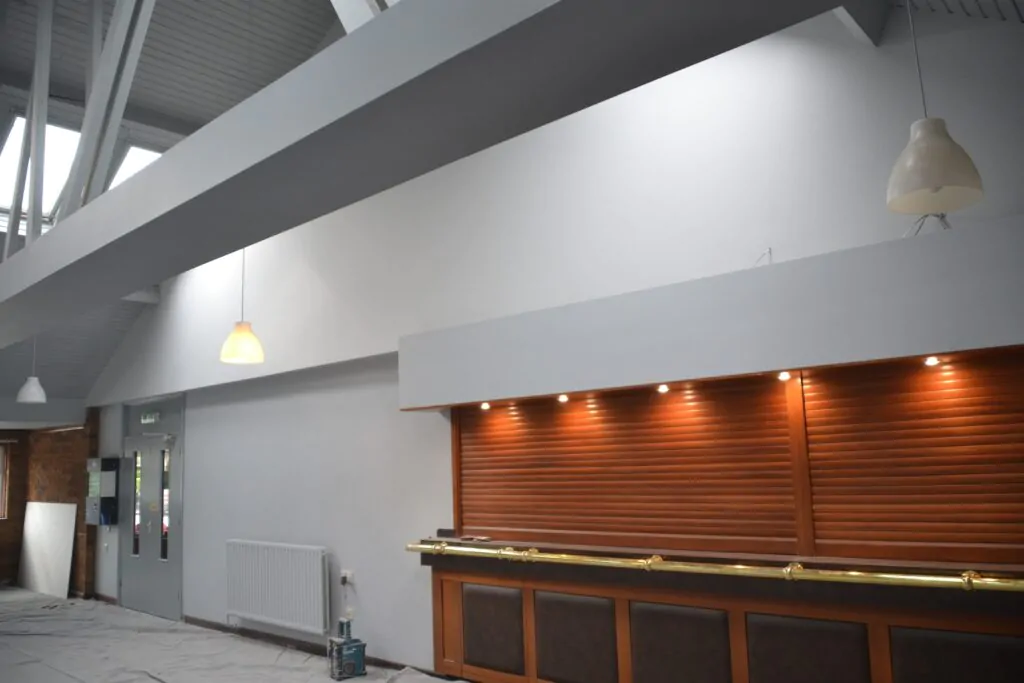 Commercial paint spraying project - Surrey Painters