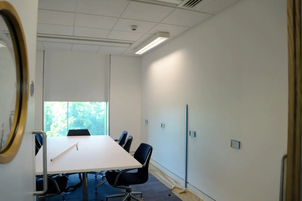 Meeting room painting process