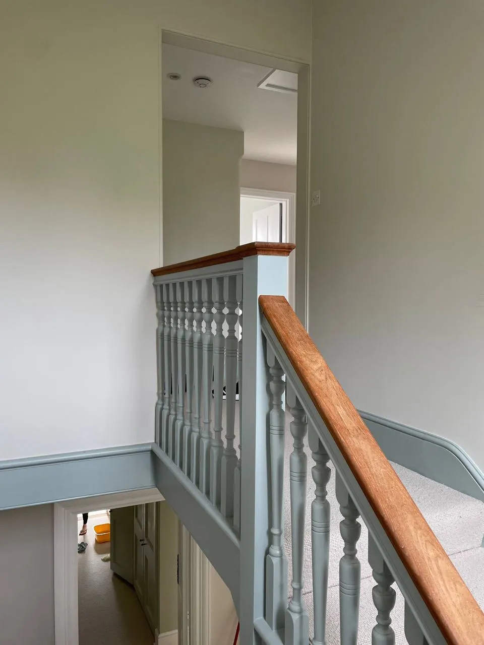 Freshly decorated landing and stairs ready for the next tenant